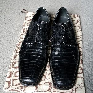 Genuine crocodile shoes